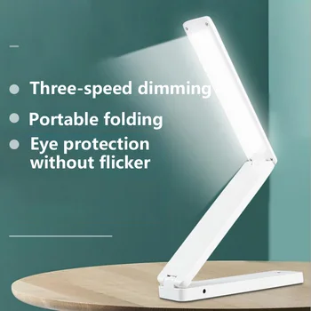 D2 Lâmpada de Mesa LED de Luz do modo de Três Iluminação Brilho USB Fonte de Alimentação Dupla de Sistema de Proteção para os Olhos de Aprendizagem de Leitura Lâmpada de Mesa de Presente