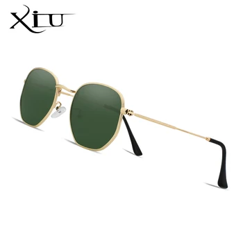 XIU Óculos de sol Polarizados Homens Vintage Design da Marca do Óculos de sol da Moda Mens Verão Oculos óculos de Sol UV400
