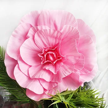 DIY Grande Espuma Flores rosa Cabeça em Casa a Festa de Casamento de Fotografia na Parede do Fundo do Palco Decoração, Moda, Artesanato Floral