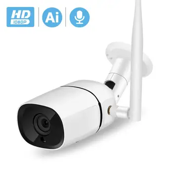 BESDER de 1080P em HD a Câmera IP Wifi Áudio em Dois sentidos P2P 2MP de Segurança, Câmera do IP do CCTV Ai Detecção sem Fio ao ar livre Câmera, Slot para Cartão TF