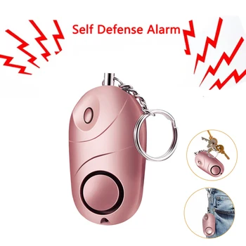 Auto-Defesa Alarme 130dB Forma de Ovo Menina Mulheres de Segurança Proteger Alerta de Segurança Pessoal Gritar Alto Chaveiro de Emergência DefenseAlarm