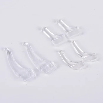 10 Pares macio transparente Anti Deslizamento de ouvido de silicone ganchos templo dica titular óculos acessórios