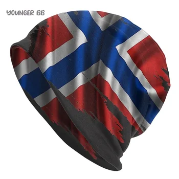 A noruega Bandeira Homens Mulheres Gorro Chapéus Noruega Escova Bandeira Chapéu de Malha de Hip Hop Earmuff Bonnet Rua Skullies Beanies