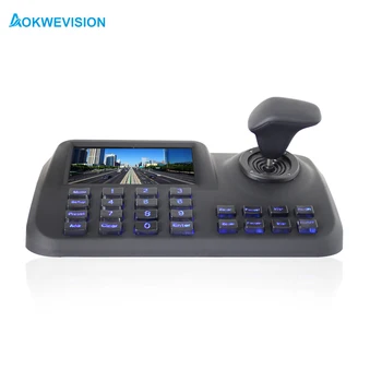 Compatível Onvif 3D do IP do CCTV PTZ por joystick controlador de teclado com 5 polegadas de tela LCD para câmera PTZ IP