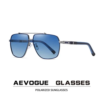 AEVOGUE Tons Óculos de Homens, Óculos de Mulheres, os Óculos de sol Polarizados Duplo Feixe de Grandes Óculos de Armação de UV400 AE1020