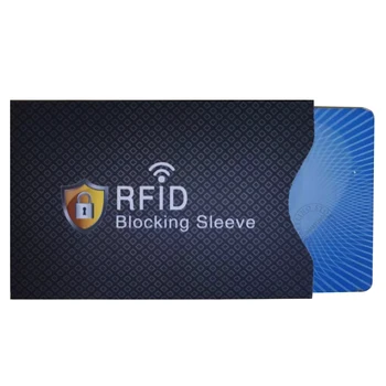5pcs Folha de Alumínio RFID Bloqueio de Crédito do Banco do Titular do Cartão de Mangas Protetor de Bloqueio de Identidade Anti-Verificação NFC Sinal de pagamento Seguro