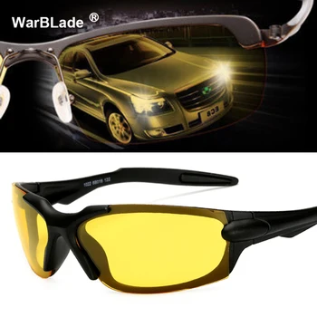 2020 Noite de Óculos de Visão para a Condução de Óculos Anti-reflexo Amarelo da Lente Motoristas de carros de óculos de Sol para Homens Mulheres Óculos WarBlade