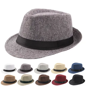 2020 Nova coleção Primavera / Verão Retrô Homens de Chapéus Fedoras Top Jazz Plaid Hat Adultos Bowler Chapéus Versão Clássica Caput Chapéus