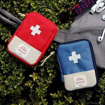 Portátil, Kit de Primeiros Socorros Viagem de Acampamento ao ar livre emergência Mini Medicina Saco de Armazenamento Acampamento de Emergência Saco de Sobrevivência Pílula Caso