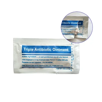 0,9 g/Pack Triplo Pomada Antibiótica Gel para Queimaduras de Primeiros Socorros Kit de Acessórios de Vestir Queimar Creme de tratamento de Feridas Anti-infecção