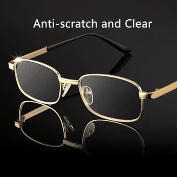 Anti-risco Óculos de Leitura Homens Mulheres 100% de fibra de Vidro Lente da Liga Full Frame Presbiopia Óculos com Lupa Óculos de Dioptria