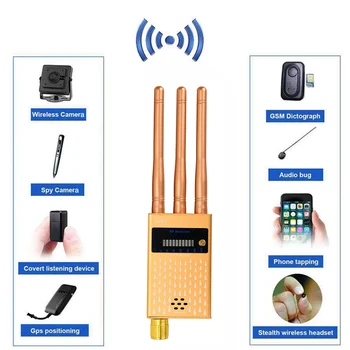 Detector de Sinal sem fio RF Erro Localizador Anti Eavesdroped Detector Anti-Candid Camera GPS Tracker Localizador