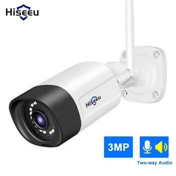 Hiseeu 5MP, 3MP Câmera IP sem Fio ao ar livre Impermeável do CCTV do wi-Fi de Vigilância por Câmera de Segurança P2P Para Eseecloud Sistema sem Fio