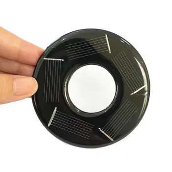 A Energia Solar 2,5 V 80MM DIY Mini Mono Célula Solar Módulo Círculo Painel Solar Epóxi Conselho