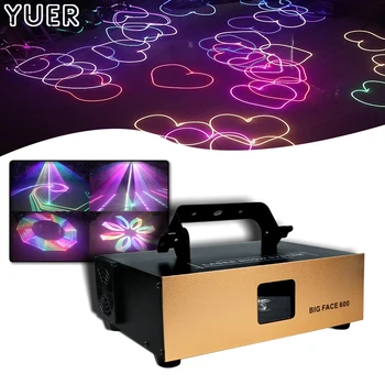 600mW 1W Padrão de Digitalização a laser de luz de férias luz de palco de 100-240V RGB 3D do equipamento de dj discoteca casamento de Natal do projetor do laser