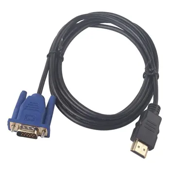 1 M compatível com HDMI Cabo compatível com HDMI Para VGA HD de 1080P, Com Cabo Adaptador de Áudio compatível com HDMI PARA VGA Cabo dropshipping