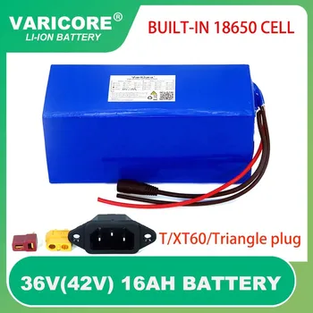 36V 16ah 18650 Bateria de lítio e 1000Watt 20A bms proteção 16000mAh fonte de alimentação de backup T/XT60/Triângulo plug