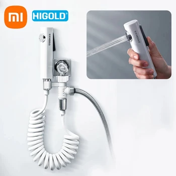 Xiaomi Higold De Mão Pulverizador Bidé Conjunto De Toucador, De Mão Em Aço Inox Torneira Arma Para A Casa De Banho De Auto-Limpeza Cabeça De Chuveiro De Mão