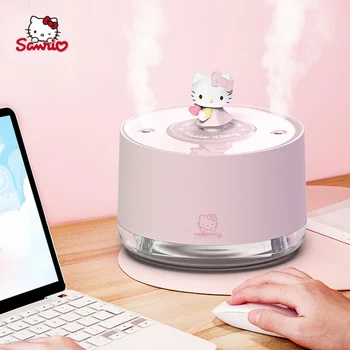 Sanrio Hello Kitty Caixa De Música Umidificador De Ambiente De Trabalho Do Small Aromaterapia Máquina De Purificação De Ar Spray Hidratante Umidificador