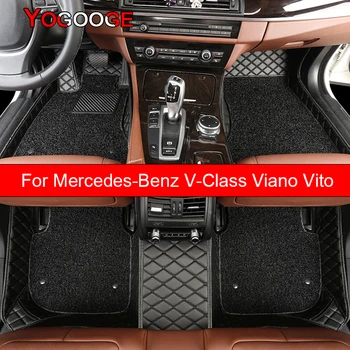 YOGOOGE Carro Tapetes Para a Mercedes-Benz V-Classe Vito Viano Auto de Pé Coche Acessórios Tapetes