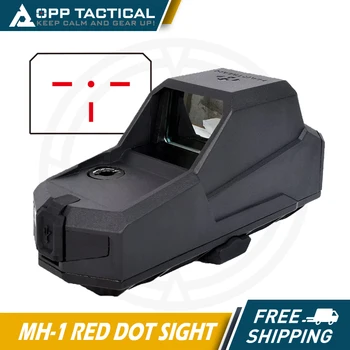 Caça MH1 Tático Red Dot Sight Dual Sensor de Movimento Reflexo Visão Maior Campo De Visão, Visão Noturna Âmbito Ak-47