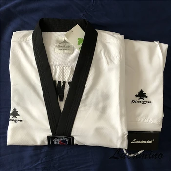 Respirável Pinheiro CANTOU MOO SA doboks taekwondo Original de boa qualidade, luz de Taekwondo de uniformes para uso no verão de tamanho de 160cm-210