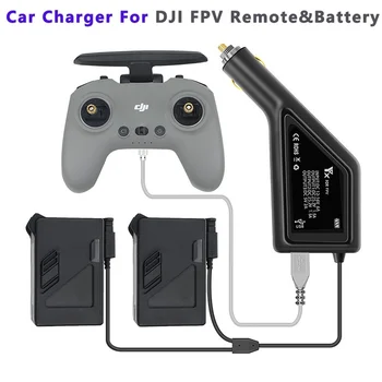 Dupla de Bateria Esperto do Carro Carregador DJI FPV com Porta USB controle Remoto 2 Carro Rápido Carregamento Drone de Acessórios ao ar livre