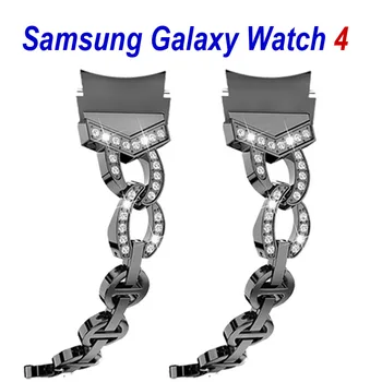 Pulseira de Aço inoxidável Para Samsung Galaxy Watch 4 Clássico 42mm 46mm Correia Samsung Galaxy Watch 4 44 mm 40 mm Pulseira