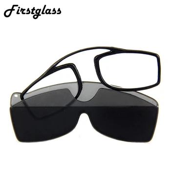 TR90 Mini Óculos de Leitura Clipe Nasal Moda de Plástico de Alta Qualidade Ampliação Presbiopia Óculos Homens Mulheres Negros 1.0 1.5 2.0 2.5
