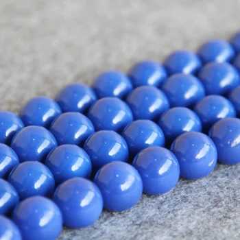Venda Quente nova carapaça Azul esferas de presente para as mulheres de menina solta DIY 15inch fazer a Jóia de design de Acessórios de Peças no Atacado e varejo