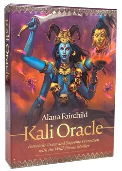 Kali Oracle Convés de Cartão de Tarô com os Selvagens Divina Mãe Hindu Jogo de Tabuleiro para Adultos Baralho de Tarô para o Destino de Adivinhação de Cartão de jogo