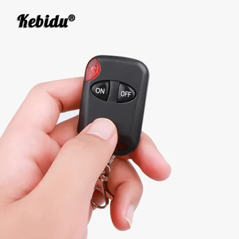 Kebidu Universal 433MHz 2 Botão de Controle Remoto sem Fio Para Porta Porta de Garagem Chaveiro Duplicador de RF, 2 Chaves de controle Remoto