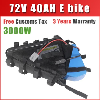 72V 1000W e 2000W 3000W Triângulo Saco de Bateria 72V 30AH 40AH Lithium Bateria Para bicicleta Elétrica