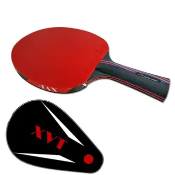 XVT 40+ NANO CARBONO KOKUTAKU 868 Mão de borracha-Montar raquete de tênis de mesa PINGPONG pá Enviar Todo o caso Capa