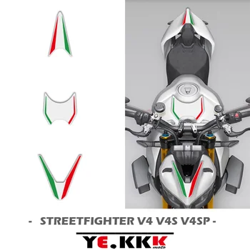 Para a Ducati Streetfighter V4 V4S V4SP Tricolor Design de Etiquetas Completas Tricolor Conjunto Completo de Etiqueta Decalques Real 3M