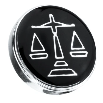 Bronze Esmalte Preto Insígnia Broche balança da Justiça Camisa de Homens Emblema do Colarinho Pin