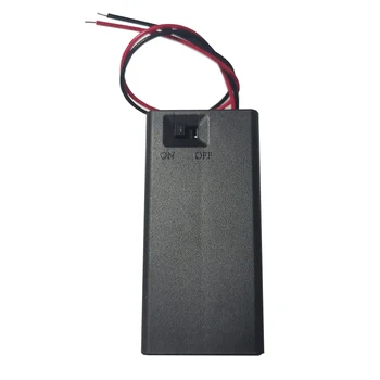 1Pcs/monte Venda Quente Nova de Plástico 3V (2 pilhas AA célula titular caixa de caso compartimento com interruptor de ligar/desligar e tampa