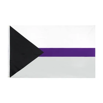 Xiangying 90x150cm LGBTQIA Ás Comunidade Asexuality Assexuada Orgulho Demisexual Bandeira