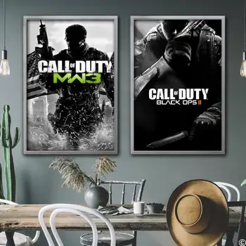 Call of Duty vedio jogo Tela Decorativa de Cartazes Sala de Café-Bar de Decoração de Presente de Impressão de Arte, Pinturas de Parede