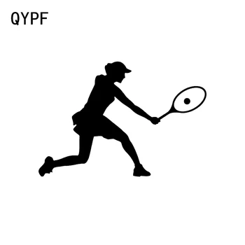 QYPF 14*9,6 CM Interessante de Tênis Feminino Decoração adesivos de Carro de Vinil Movimentos Extremos Gráfico C16-1593