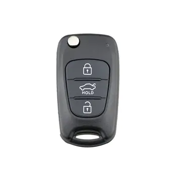 Novo 3 Botão Flip Remoto Dobrável Chave Fob Caso Shell de Alta Precisão, Peças de Reposição Pequeno E Leve o Shell para Hyundai para Kia