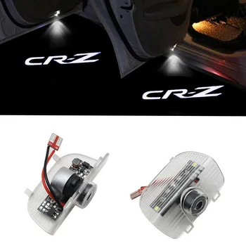 2PCS LED Porta do Carro Logotipo do Projetor do Laser Para o CR-Z 2010-2020 CRZ Logotipo Cortesia Espírito Sombra de boas-Vindas Luzes de Acessórios para carros