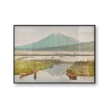 O monte Fuji Visto a partir de Kashiwabara Kazumasa Ogawa Japenese Arte Cartaz Paisagem Tela de Impressão de Fotos Vintage Arte de Parede Decoração da Casa