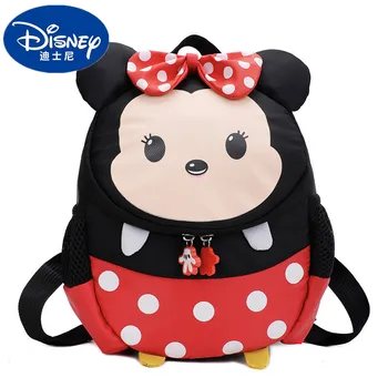 Disney new Mickey Mouse crianças saco de escola jardim de infância do bebê criança mochila homens e mulheres bonito dos desenhos animados do Minnie do Mickey mochila