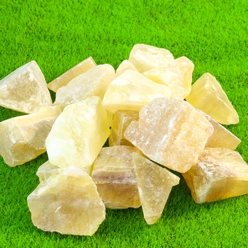 100g 1PC Amarelo Natural Da Pedra Original Difusor de Aroma Fragrância Decoração da Casa do Artesanato de Pedra de Cristal Ornamento