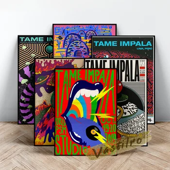 Tame Impala E Produtor Imprime A Arte, A Impala Capa Do Álbum Arte De Parede, Geometria Abstracta Patten Parede A Imagem, Os Fãs De Recolher Presente