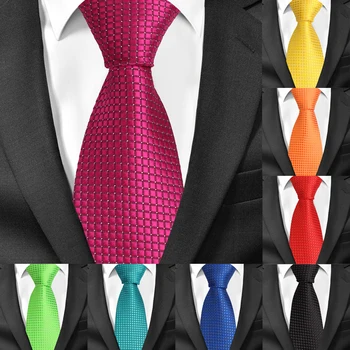 Clássico Xadrez Laços de Pescoço para os Homens Casual se ajustar Empate Gravatas Listra Azul Mens Gravatas Para o Negócio de Casamento 8cm de Largura Homens Laços
