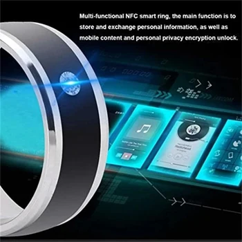 Smart Anel de Tecnologia Wearable Impermeável Unisex NFC do Telemóvel Inteligente Acessórios para Casais 6-13 PR Venda