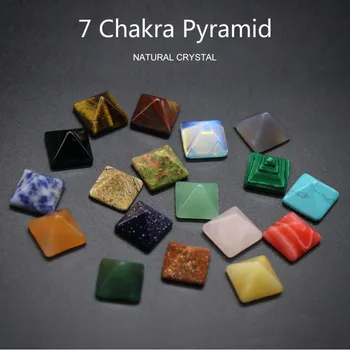7 Chakra Pirâmide De Reiki, A Energia De Cura Natural, Pedra De Cristal De Quartzo Peso De Papel De Decoração, Artesanato Casa Enfeite De Jóias Melhor Presente