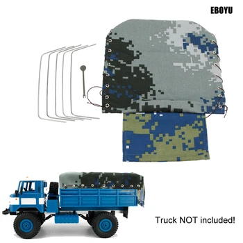 EBOYU Lona Carro RC Truck Capa Capa de Pano Para WPL B-1 B-24 B-16 1/16 Veículo Militar Rock Crawler Peças